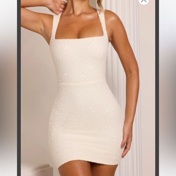 Oh Polly ALSACE
Embellished Square Neck Mini Dress in White Size 6 NWT in packag - Picture 2 of 8